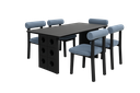 Mesa de jantar preta 160*80