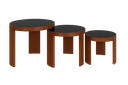 Conjunto de mesas D550 x A505 D535 x A435 D520 x A365 Castanho