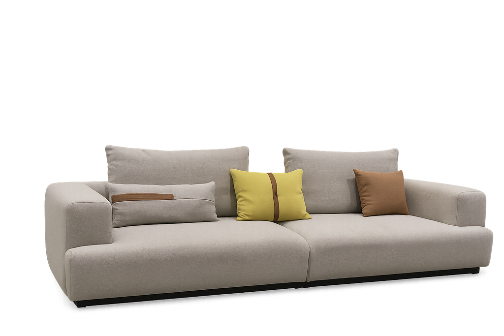 Sofa 2.75M Cinza 2PC