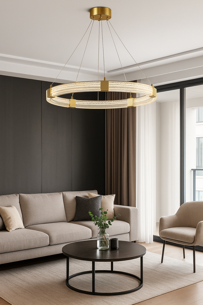 Candeeiro 60 CM Dourado