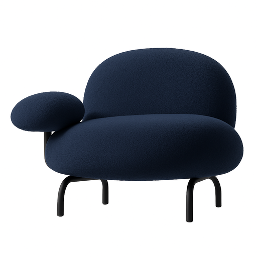 [Sofachair3088] Poltrona Azul Marinho 