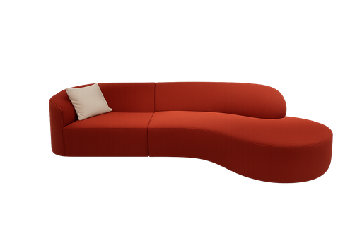 [882] Sofa laranja 3.2m